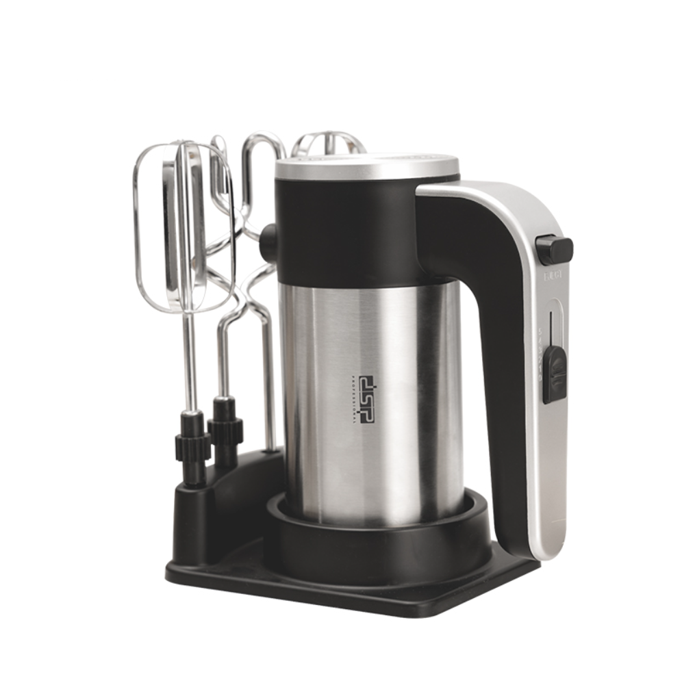 Миксер ручной DSP KM 2078 с подставкой 5 скоростей 400 Вт Серый (23120931)