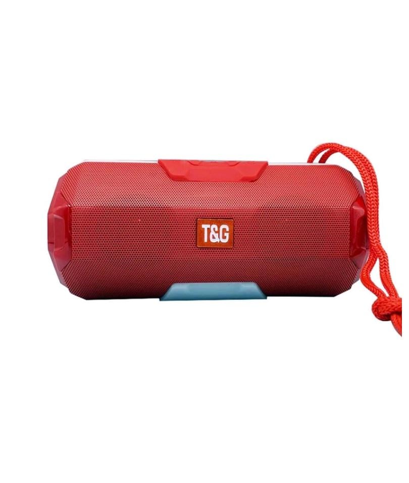 Портативна колонка TG-143 Bluetooth/FM/microSD/LED-підсвічування Red (30151151ТER)