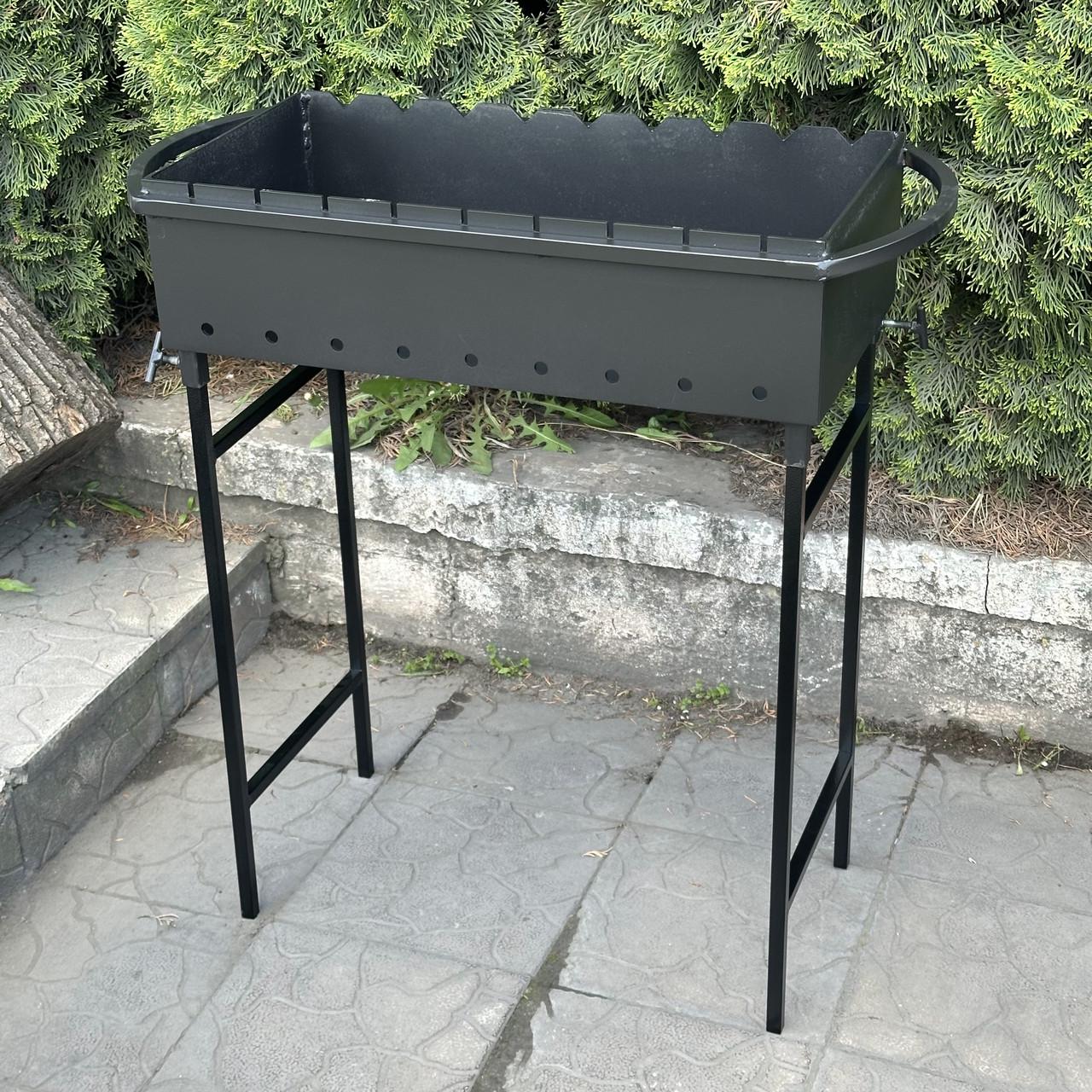 Мангал розбірний Гектор зі знімними ніжками на 9 шампурів 2 мм (MN9-2) - фото 4