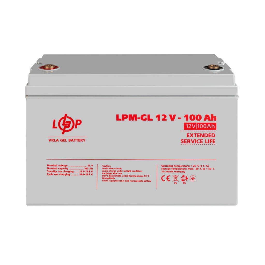 Акумулятор гелевий LogicPower LPM GL 12V 100 Ah (22596197)