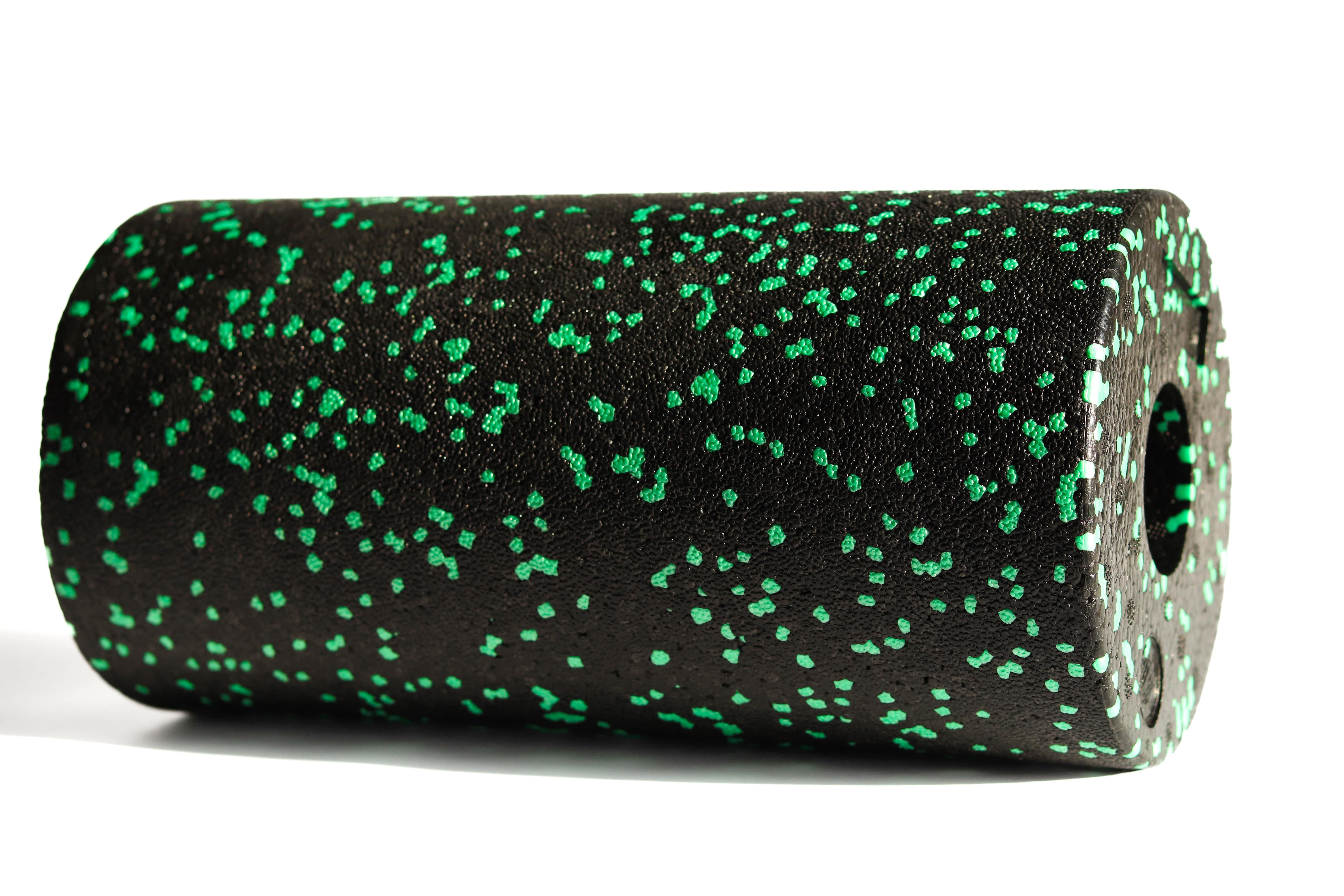 Масажний ролик мфр для спини та тіла RollerUA 30х15 см Black/Green (11351668) - фото 7