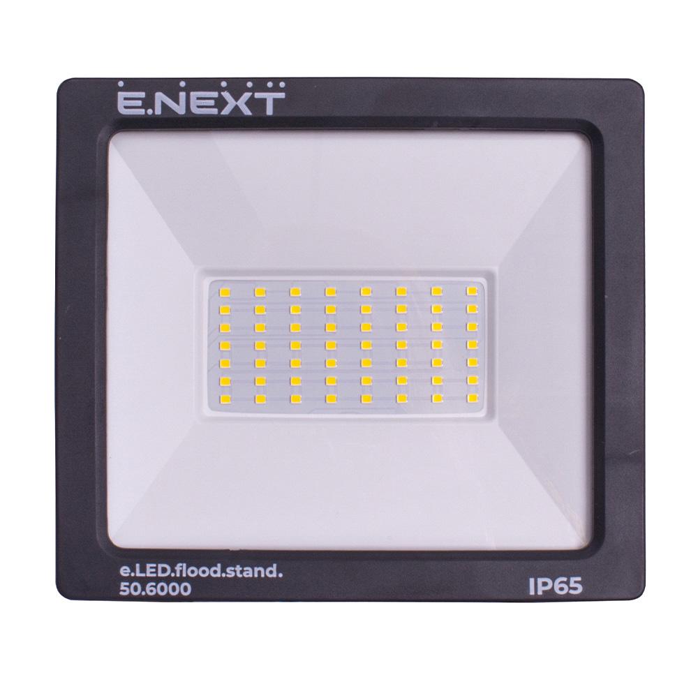 Прожектор LED E.NEXT e.LED.flood.stand.50.6000 50W 220V 4000lm 6000K IP65 170x28x150 мм (l0790004) - фото 2