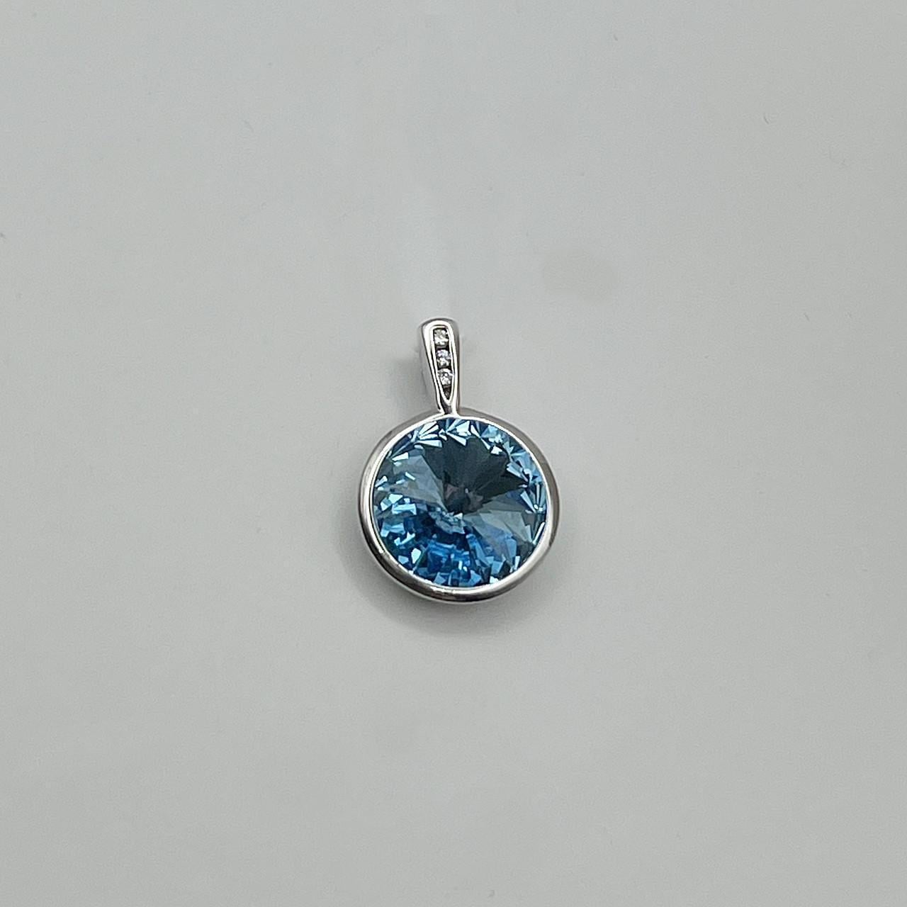 Серебряный кулон с кварцем 1,93 г (2570062480)