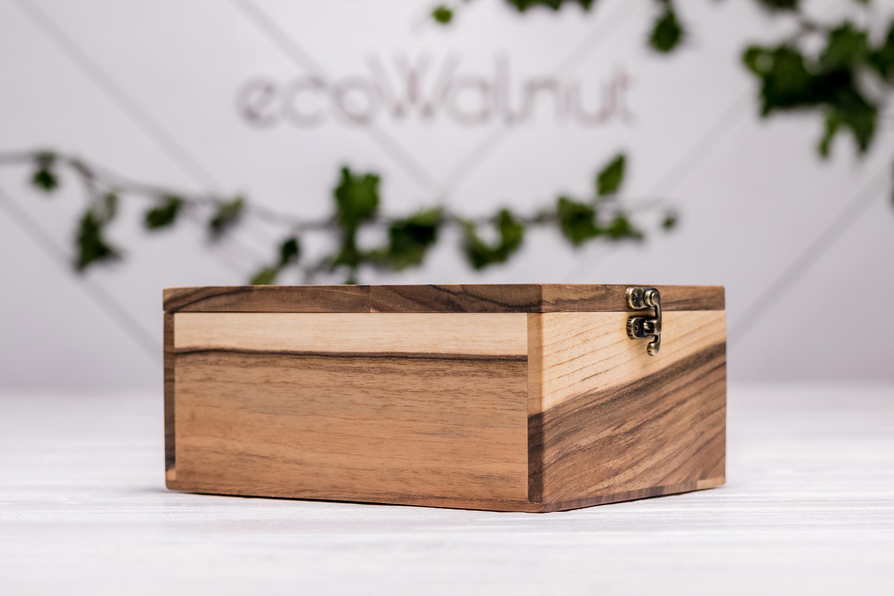 Коробочка з дерева EcoWalnut подарункова S (EB-2.2) - фото 10