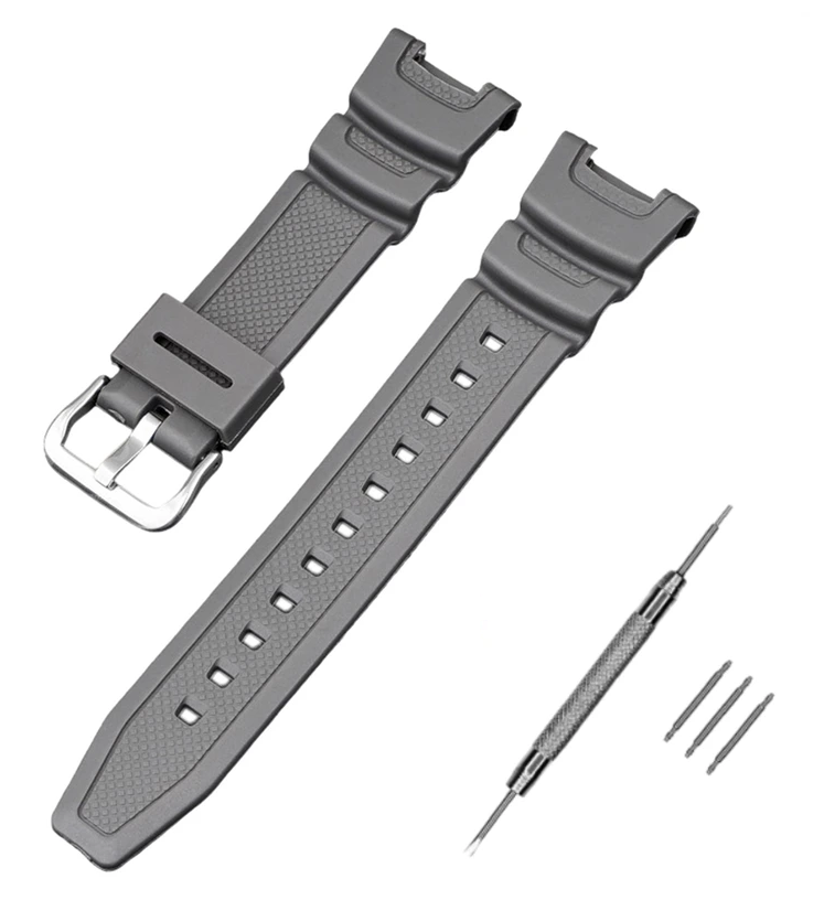 Ремінець для Casio SGW-100 Gray SI (17669)