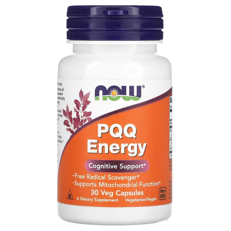 Натуральная добавка Now Foods PQQ Energy 20 мг 30 капсул