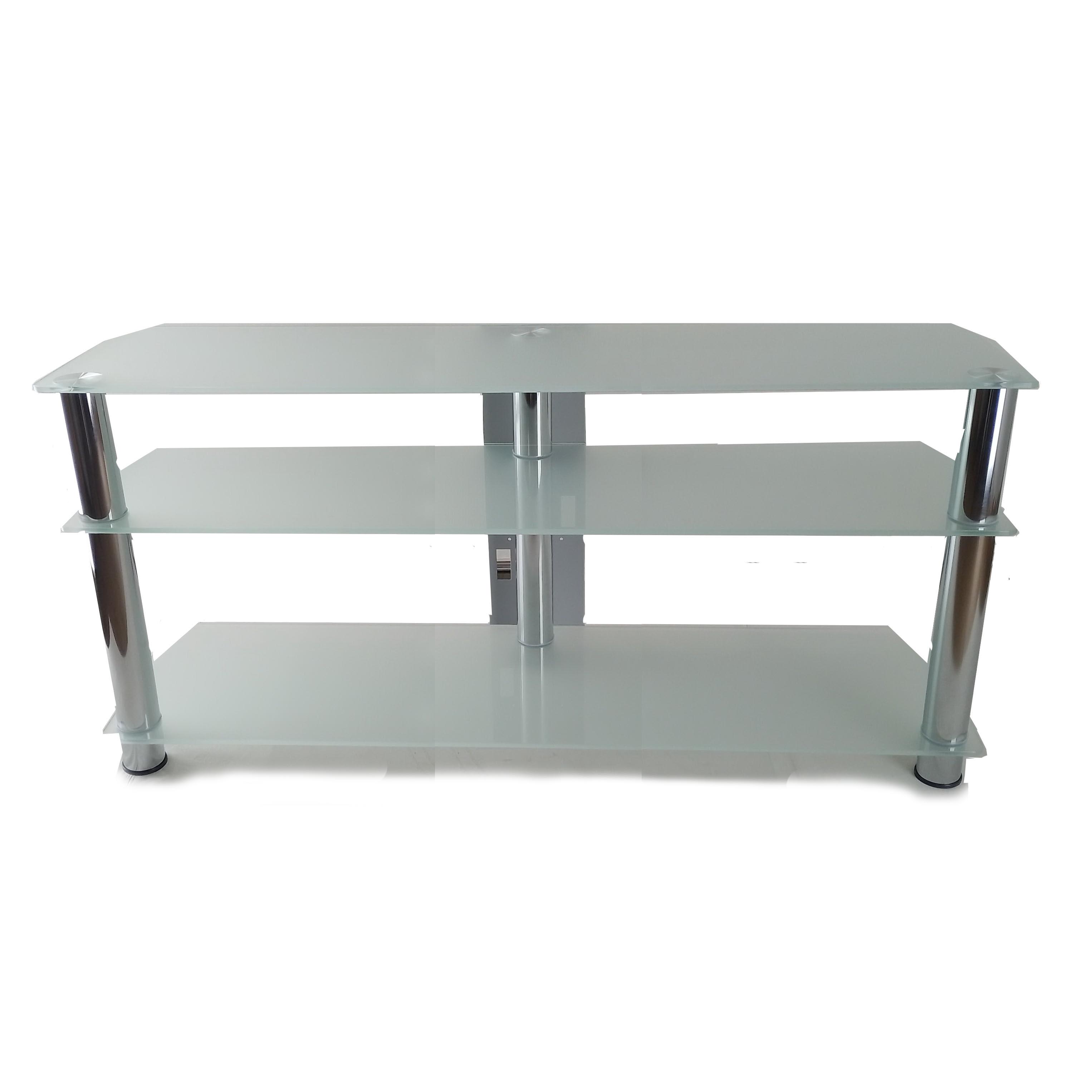 Тумба под телевизор Commus Меридиан MX Satin Chr 20-60" 1250х350х575 мм Белый/Хром(644410145) - фото 3