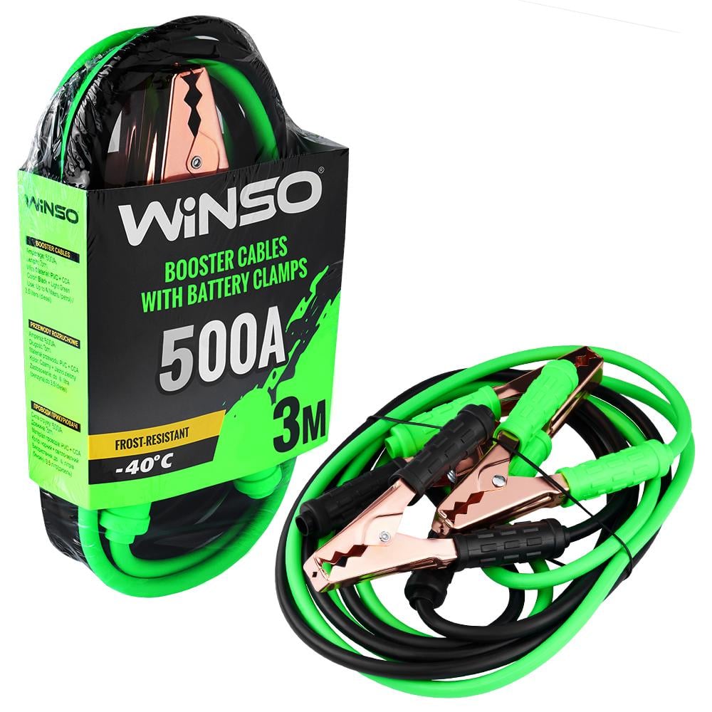 Провода-прикуриватели Winso 500А, 3м 138500