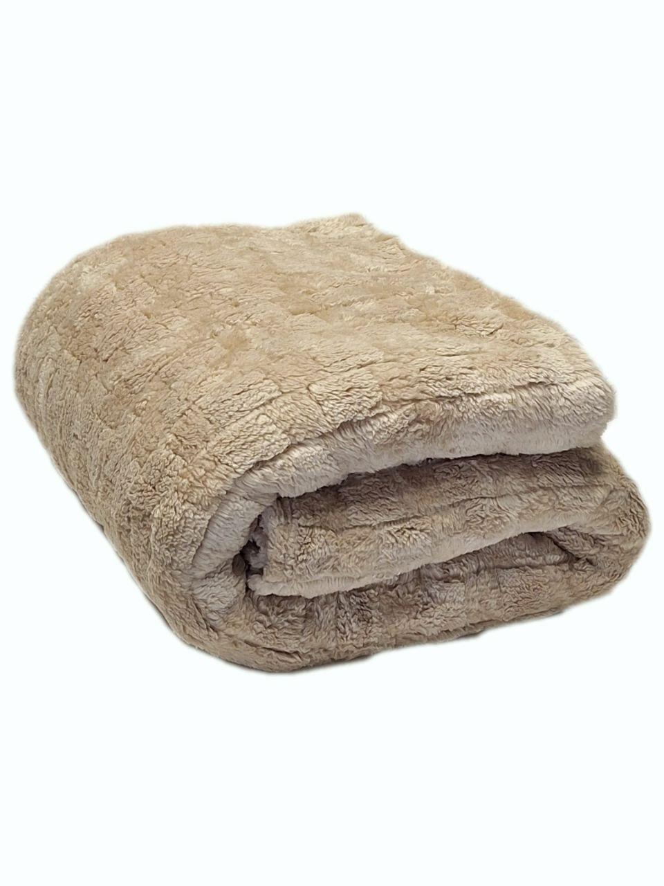 Плед флисовый полуторный Colorful Home Мозаика 150x200 см Бежевый (1257) - фото 2 Плед флисовый полуторный Colorful Home Мозаика 150x200 см Бежевый (1257) - фото 2