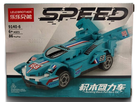 Конструктор гоночний автомобіль 86 деталей (9140-6)