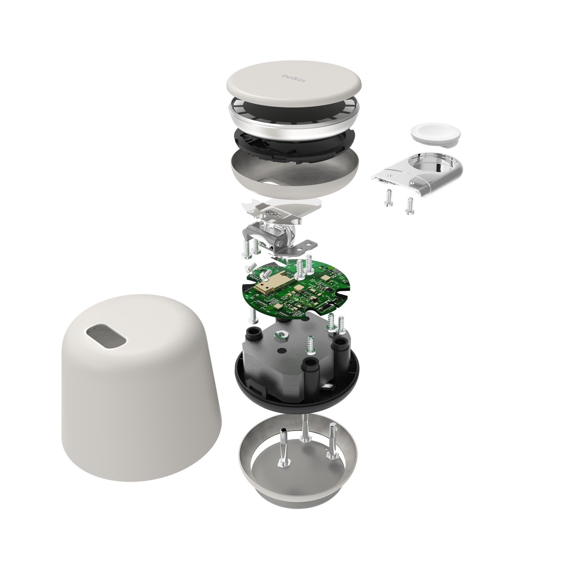 Зарядное устройство беспроводное Belkin 2в1 MagSafe для Apple 15 Вт Бежевый (WIZ020VFH37) - фото 9