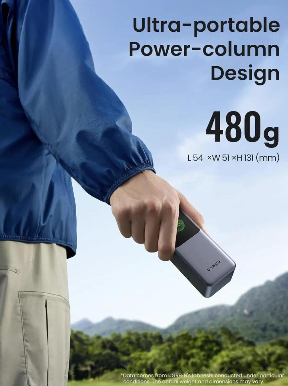 Повербанк UGREEN Nexode 20000 mAh Gray (2390696111) - фото 6