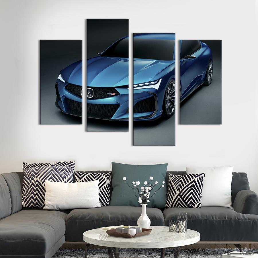 Картина на холсте Супербыстрый автомобиль Acura Type S 129x90 см (1246-42)