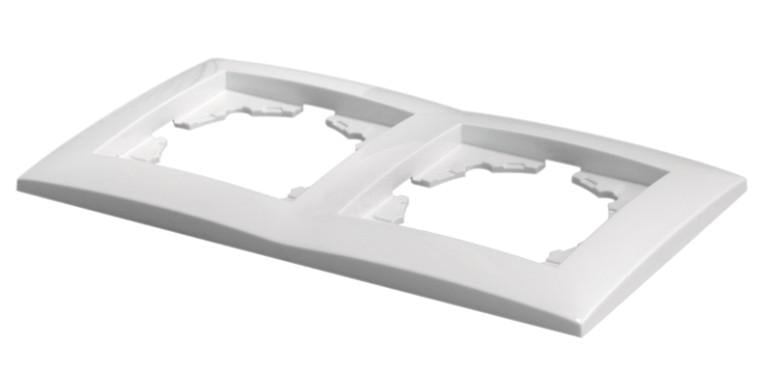 Рамка для розеток подвіна FI-2 White