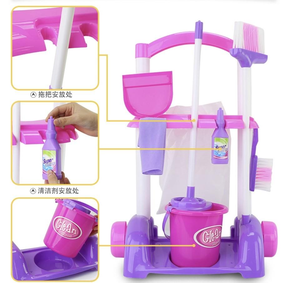 Детский игровой набор для уборки Little Helper Розовый - фото 7 Детский игровой набор для уборки Little Helper Розовый - фото 7