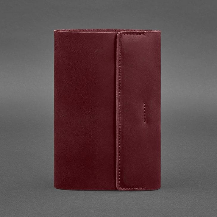 Блокнот шкіряний Софт-бук 7.0 Crazy Horse Бордовий (A-026792) - фото 3