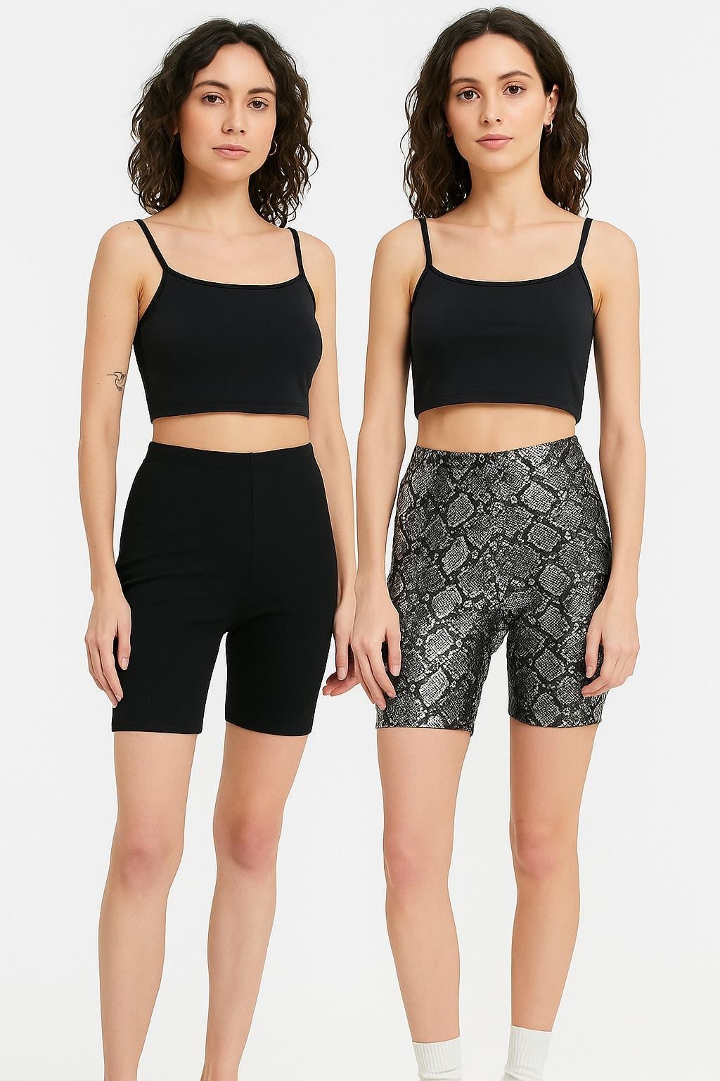 Шорты Missguided WXH9885539 р. 34 2 пары Черный/Серый Шорты Missguided WXH9885539 р. 34 2 пары Черный/Серый