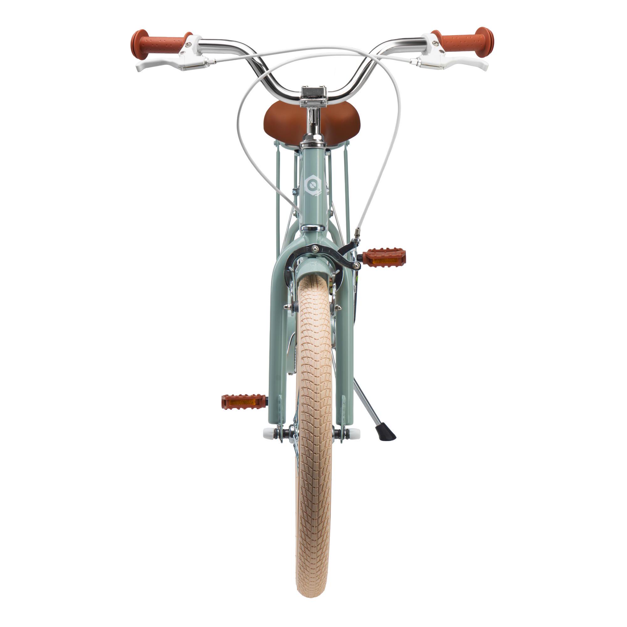 Детский велосипед Miqilong LS 20" с корзиной из натурального ротанга Оливковый (RBB-LS20-OLIVE) - фото 6