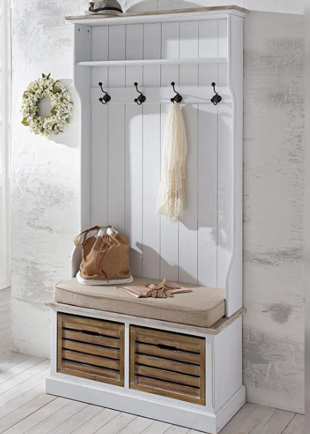 Гарнитур для прихожей из дерева Кесада Зефир/Мускат (ПИЕ-00092007)