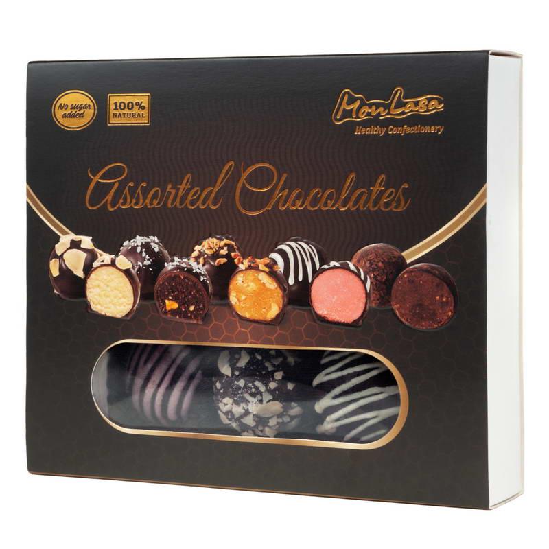 Конфеты шоколадные без сахара Monlasa Ассорти 140 г