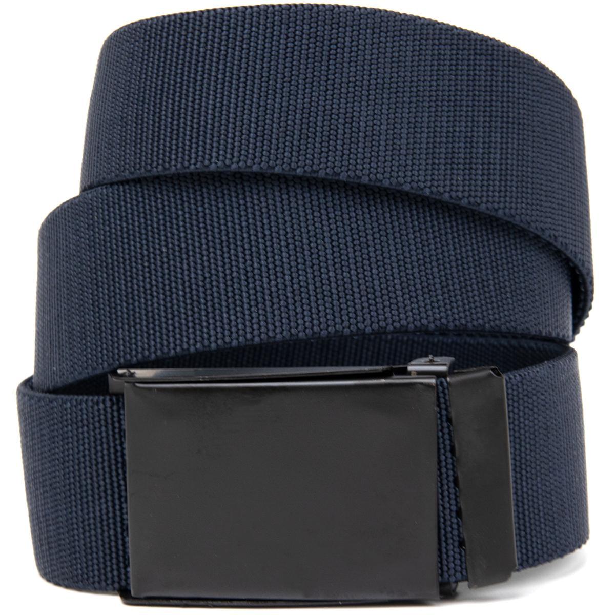 Текстильный ремень Vintage Belt 20532 для мужчины с черной пряжкой Синий Текстильный ремень Vintage Belt 20532 для мужчины с черной пряжкой Синий