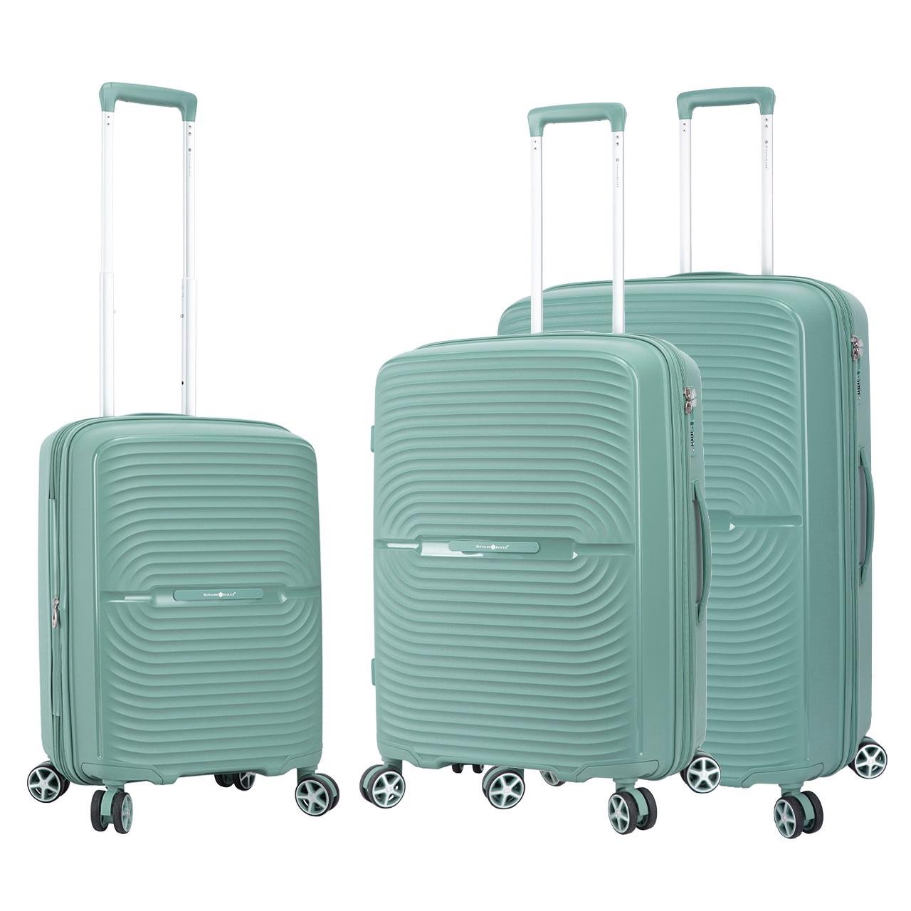 Комплект валіз Snowball 40903 Зелений (31706467)