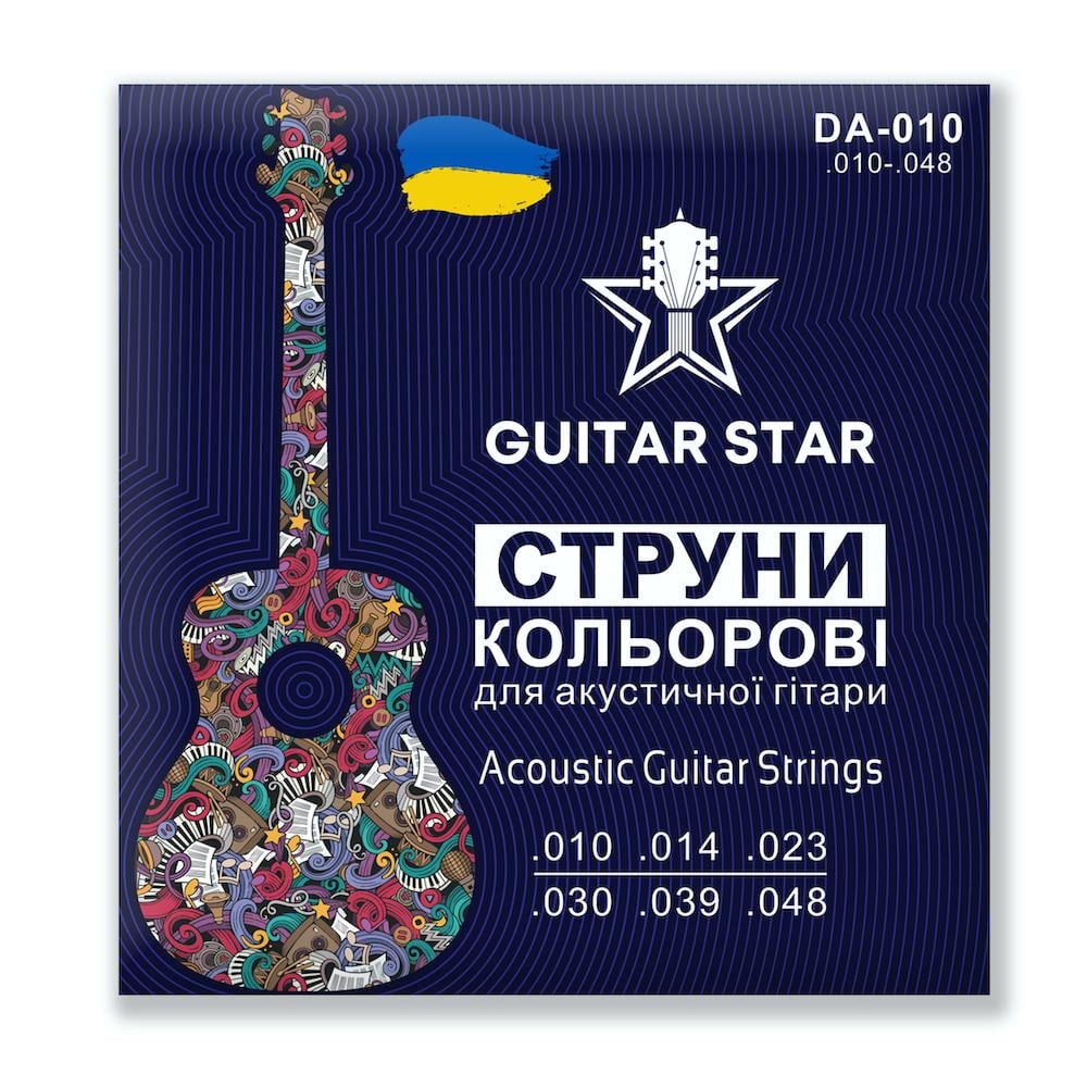 Cтруни медные Guitar Star DA-010 Copper 10-48 (1208)