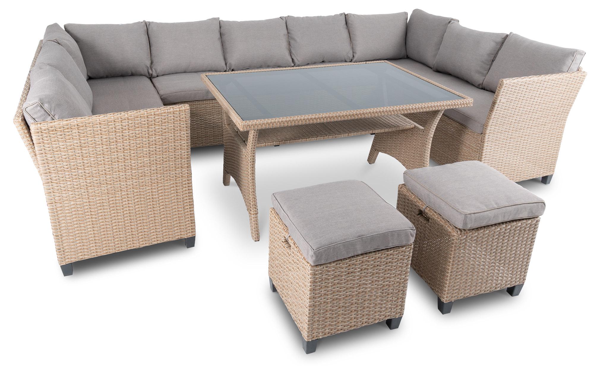 Комплект садовой мебели Di Volio Livorno Бежевый/Светло-серый (2517)