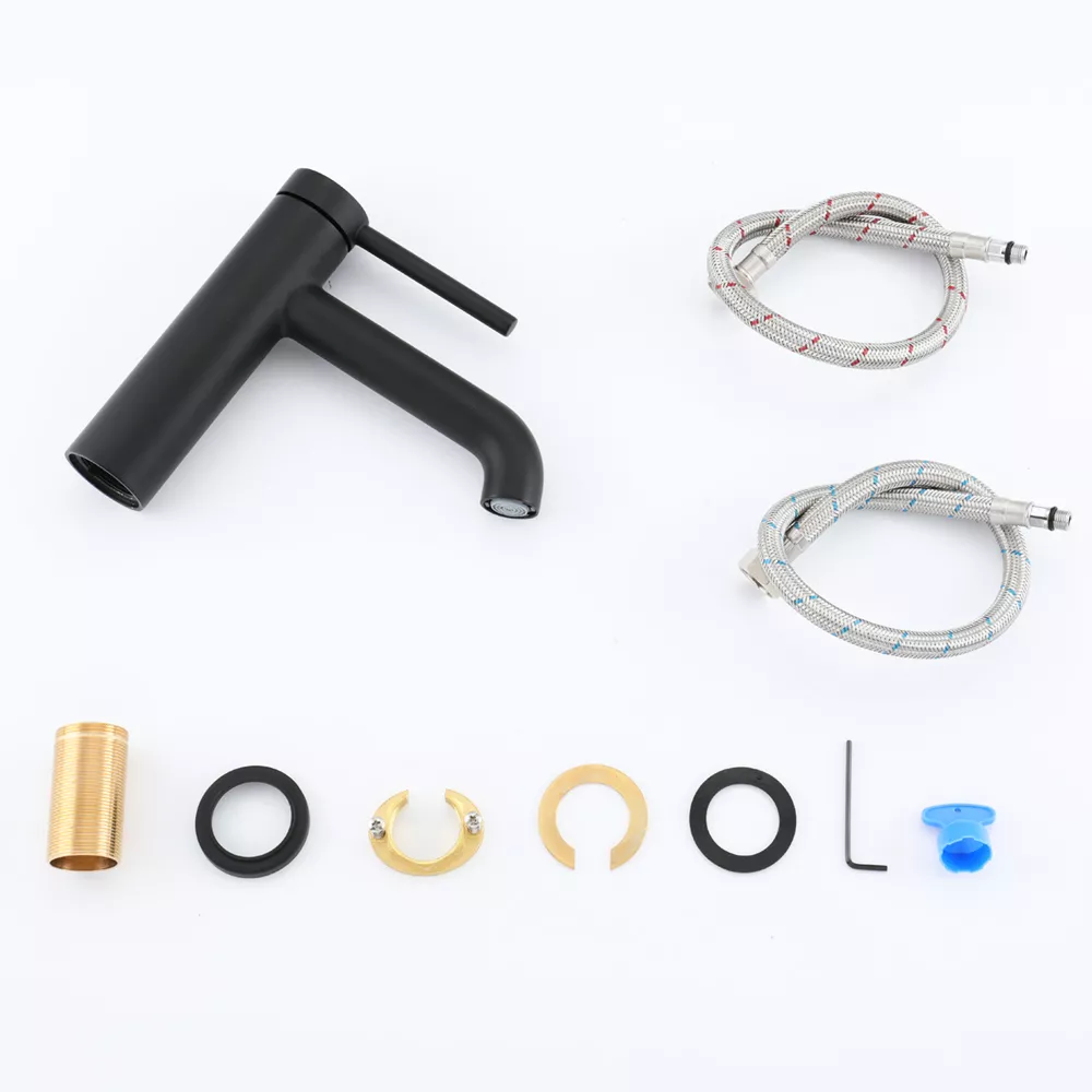 Смеситель для умывальника Gappo G1006-6 Черный (1046755) - фото 9