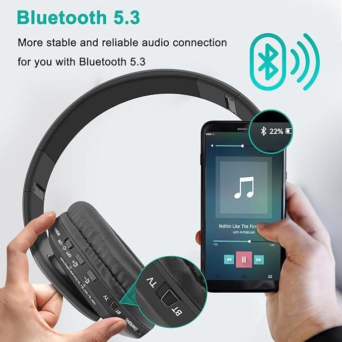 Навушники WallarGe Bluetooth подвійні бездротові з радіопередавачем - фото 6 Навушники WallarGe Bluetooth подвійні бездротові з радіопередавачем - фото 6