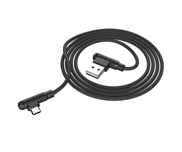 Кабель Data Hoco X46 Pleasure MicroUSB 2,4А 1 м Чорний