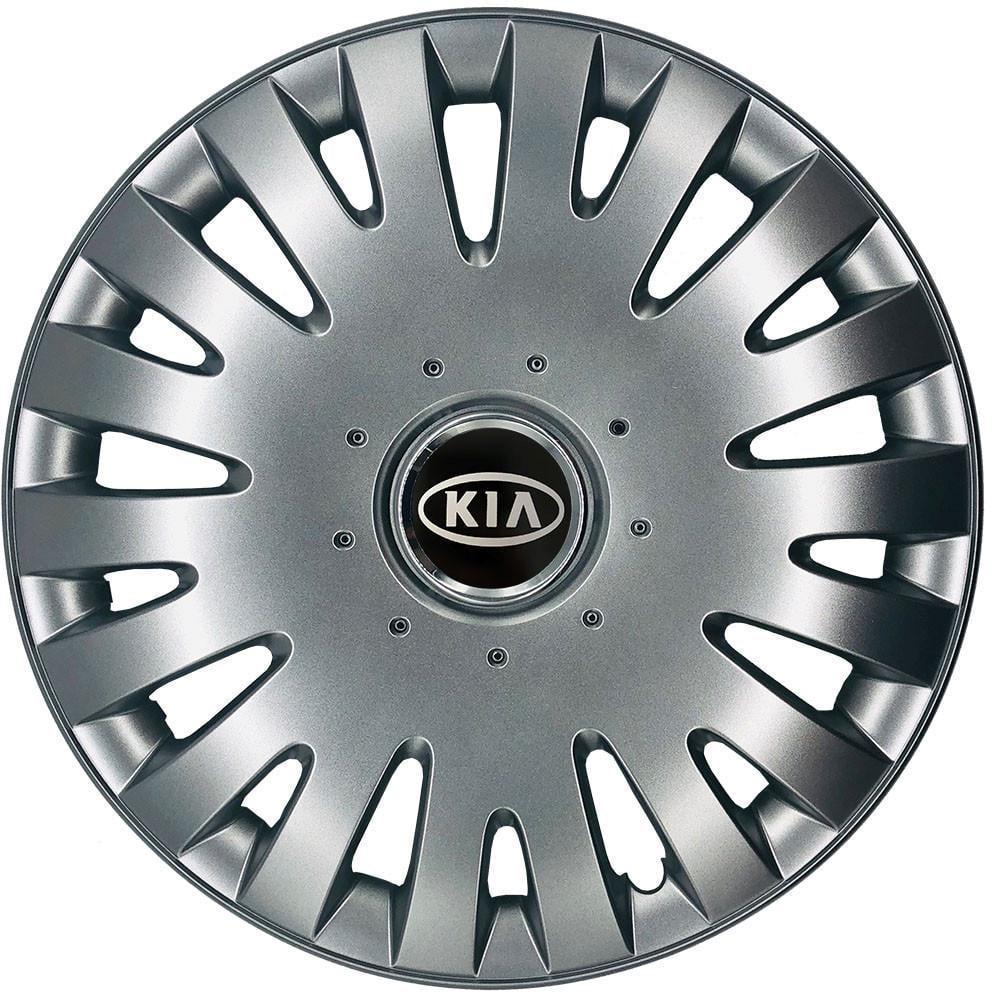Колпаки SJS 108 с логотипом Kia 4 шт. R13 Серебряный (2789080718)