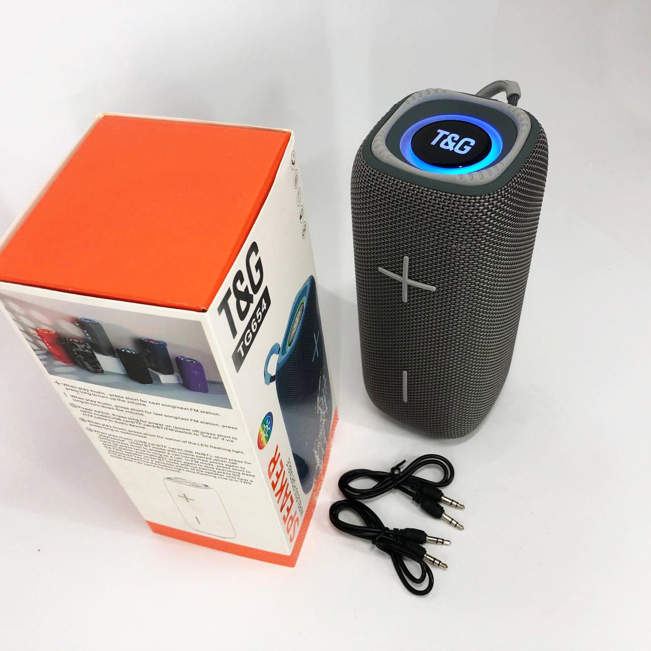 Колонка портативная с подсветкой TG654 8W Серый (463635) - фото 2 Колонка портативная с подсветкой TG654 8W Серый (463635) - фото 2