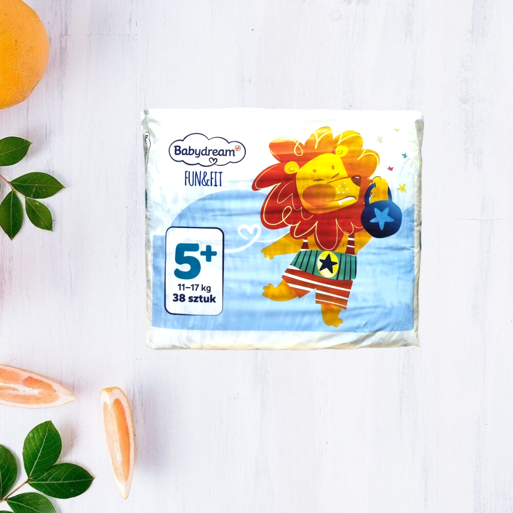 Підгузки Babydream Fun&Fit 5+ 11-17 кг 38 шт.