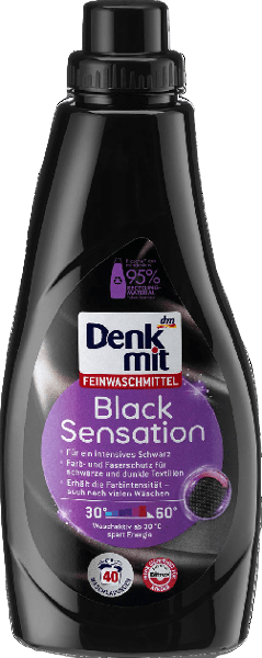 Гель для прання темних речей Denk mit Black Sensation 1 л