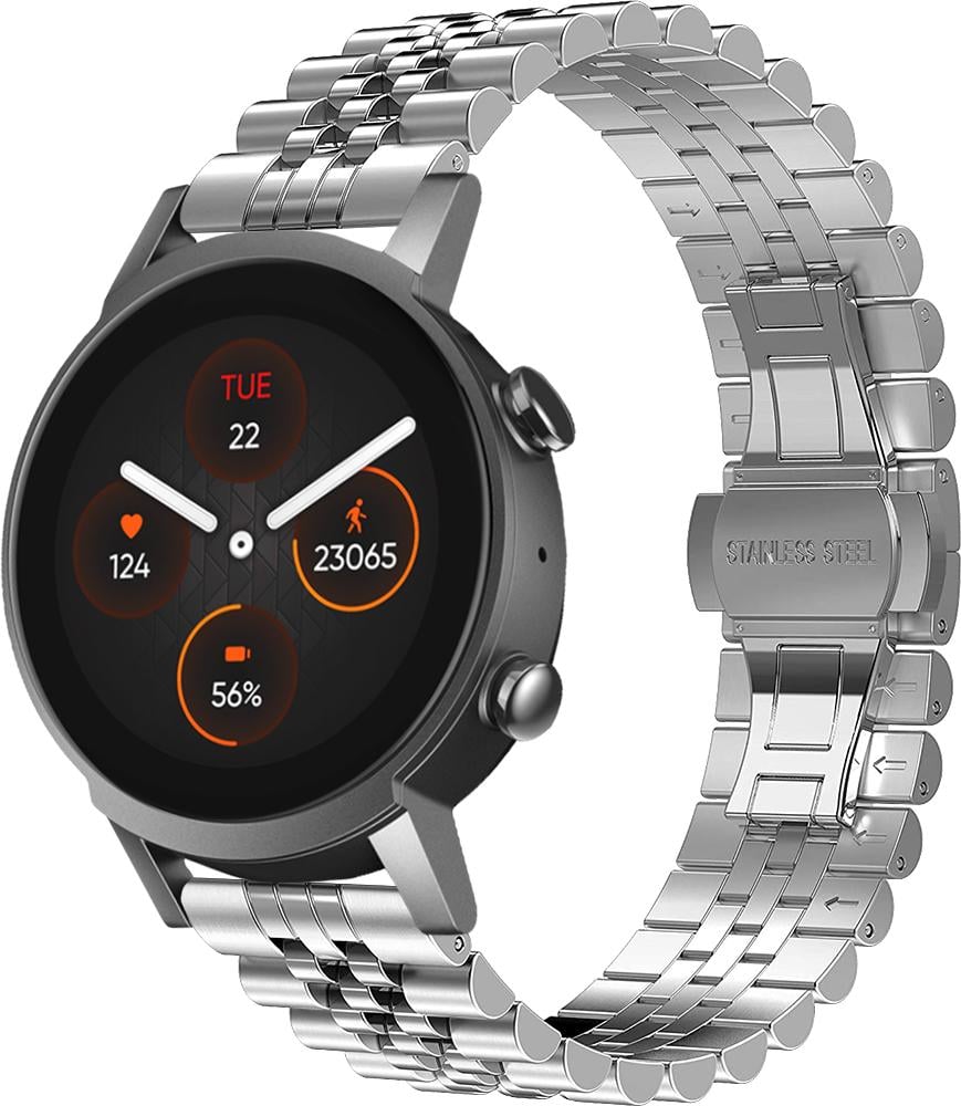 Браслет металлический Stech для Mobvoi TicWatch E3 Silver (26983-59)