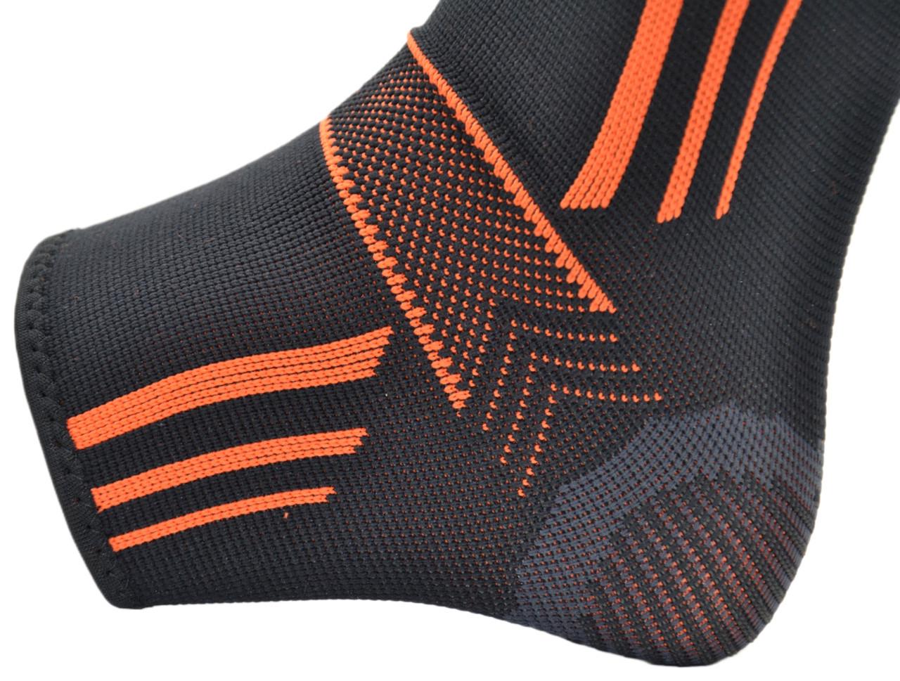 Бандажі на гомілковостоп Power System PS-6022 Ankle Support Evo 2 шт. M Black/Orange (A-012108) - фото 5