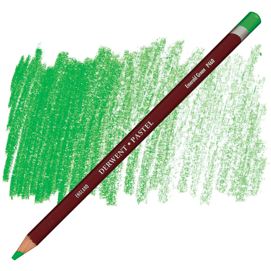 Олівець пастельний Derwent Pastel P460 2300275 6 шт. Зелений смарагдовий (5028252147477) - фото 1