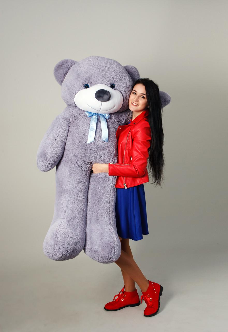 Медведь плюшевый HappyDays 1,6 м Серый (р1610)