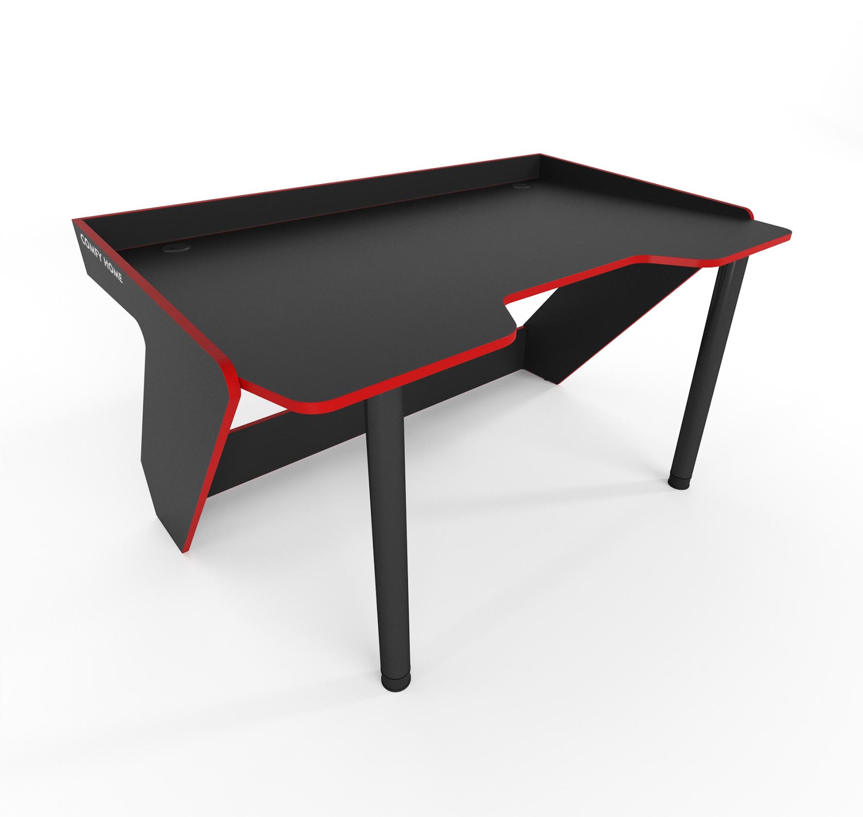 Стол геймерский Zeus Comfy-Home Kronika ламинированный ДСП/металл Черный/Красный - фото 2 Стол геймерский Zeus Comfy-Home Kronika ламинированный ДСП/металл Черный/Красный - фото 2
