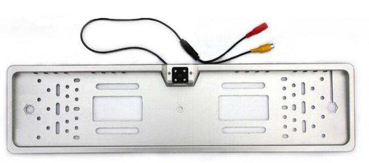 Камера заднего вида с подсветкой номера 16 LED Silver (MER-13213_460)