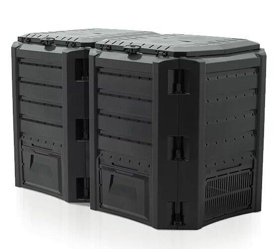 Контейнер для компоста садовый Prosperplast Compogreen 800 л Черный (IKSM-800C 800L) Контейнер для компоста садовый Prosperplast Compogreen 800 л Черный (IKSM-800C 800L)
