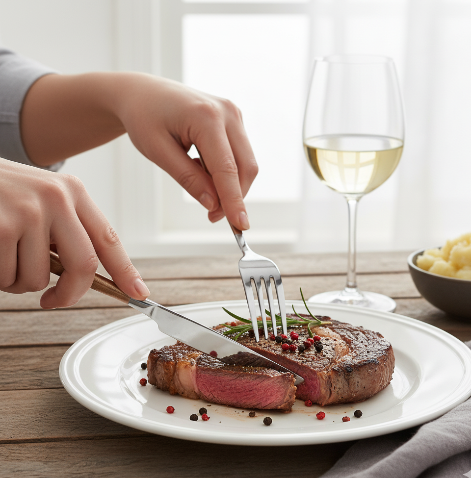 Набор столовых вилок Stenson из нержавеющей стали 3 шт. Golden Mat (30485) - фото 3 Набор столовых вилок Stenson из нержавеющей стали 3 шт. Golden Mat (30485) - фото 3