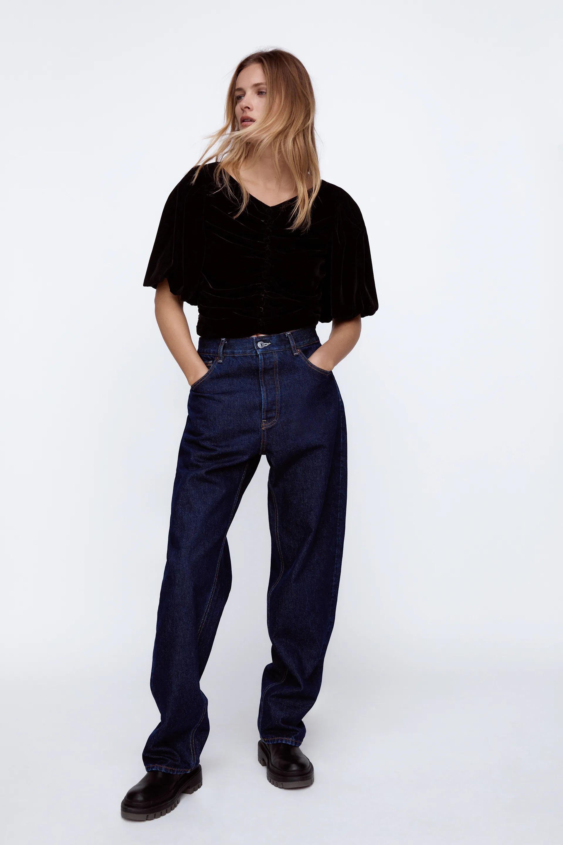 Блуза ZARA S Черный (2731246800)