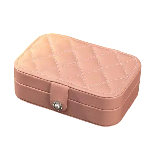 Органайзер для ювелирных украшений из эко-кожи 16,5х11,5х5,5 см Розовый (ST0411) - фото 1 Органайзер для ювелирных украшений из эко-кожи 16,5х11,5х5,5 см Розовый (ST0411) - фото 1