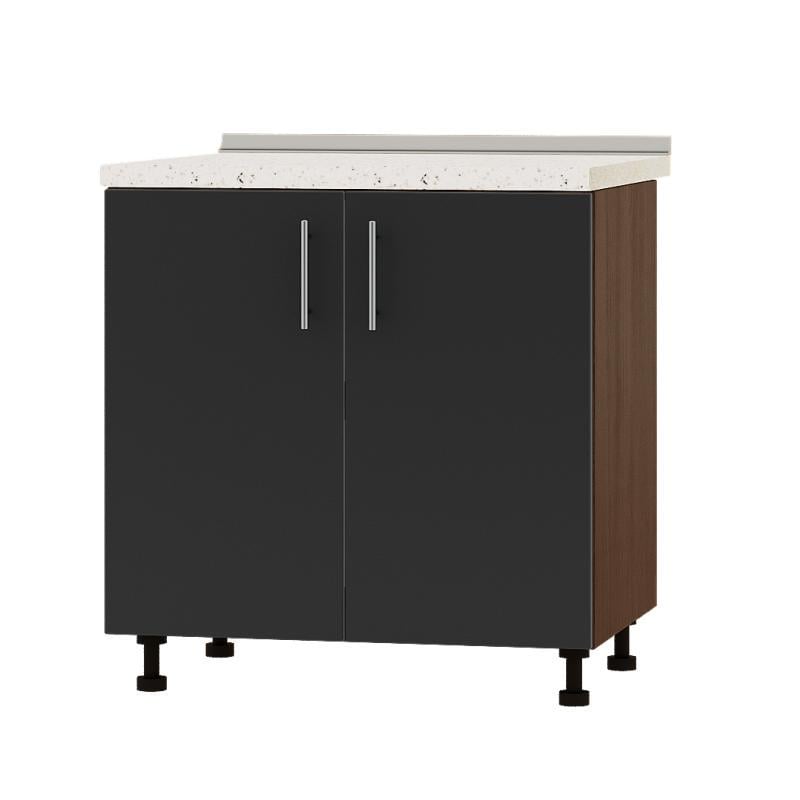 Кухонный модуль нижний Эверест Оптима Н82-800 80х47х82 см Антрацит (DTM-3639)