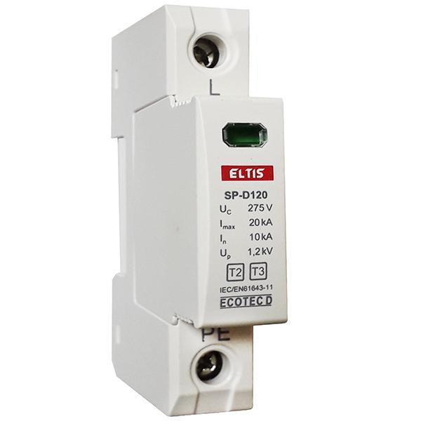 Разрядник Ecotec D20 класс Т2+Т3 1р 20 kA (27872831) Разрядник Ecotec D20 класс Т2+Т3 1р 20 kA (27872831)