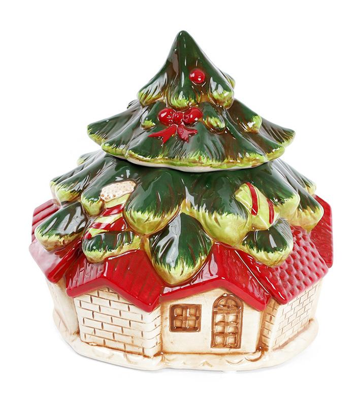 Банка керамічна для солодощів будиночок 2,8 л - фото 1 Банка керамічна для солодощів будиночок 2,8 л - фото 1