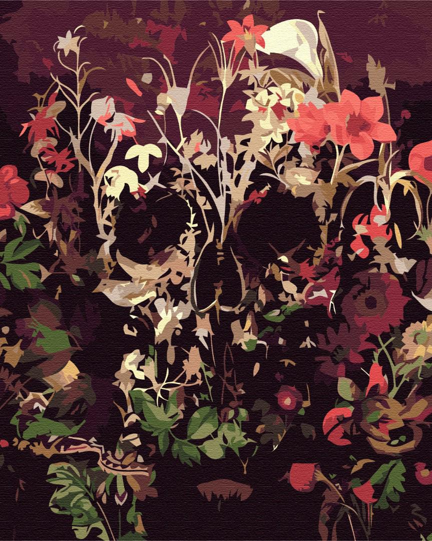 Картина по номерам Brushme Череп в сухоцветах 40x50 см (BS51520)