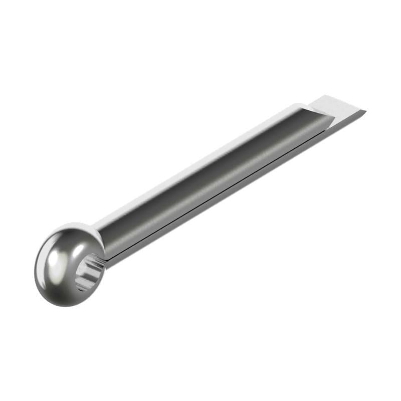 Шплинт разводной Metalvis DIN94 13х100 мм сталь цинк белый 5 шт. (95Z00000095ZX3A020) Шплинт разводной Metalvis DIN94 13х100 мм сталь цинк белый 5 шт. (95Z00000095ZX3A020)